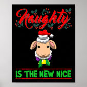 Naughty Is The New Nice Christmas Santa Xmas Premi Poster (Voorkant)