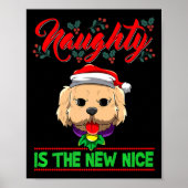 Naughty Is The New Nice Christmas Santa Xmas Premi Poster (Voorkant)