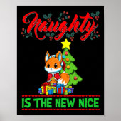 Naughty Is The New Nice Christmas Santa Xmas Premi Poster (Voorkant)