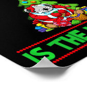 Naughty Is The New Nice Christmas Santa Xmas Premi Poster (Hoek)