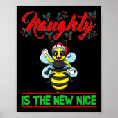 Naughty Is The New Nice Christmas Santa Xmas Premi Poster (Voorkant)