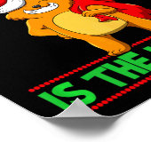 Naughty Is The New Nice Christmas Santa Xmas Premi Poster (Hoek)