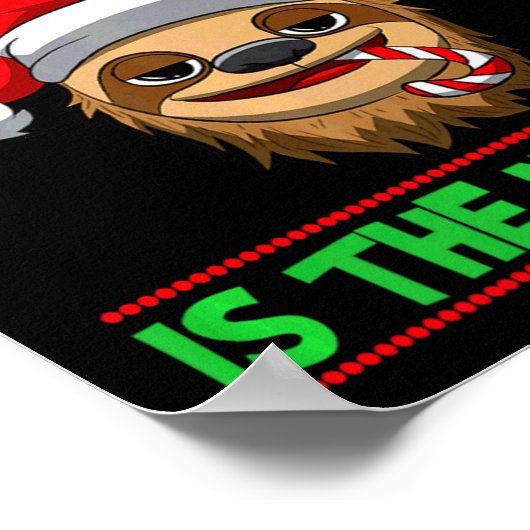 Naughty Is The New Nice Christmas Santa Xmas Premi Poster (Hoek)