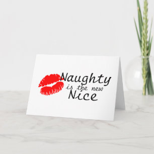 Naughty Is The New Nice Feestdagen Kaart