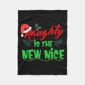 Naughty Is The New Nice  Fleece Deken (Voorkant)