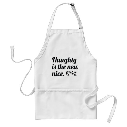 Naughty Is The New Nice Standaard Schort (Voorkant)