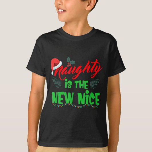 Naughty Is The New Nice  T-shirt (Voorkant)