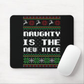 Naughty Is The New Nice Ugly Christmas Sweater Rei Muismat (Met muis)