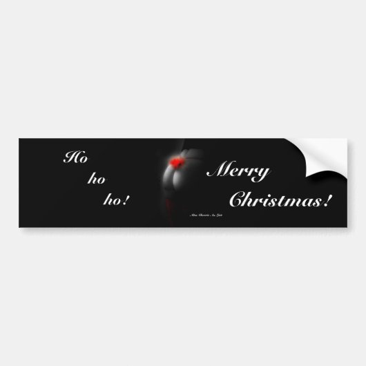 Naughty Joke Sexy Pinup Christmas Bumpersticker (Voorkant)