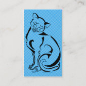 Naughty Kat Blue Visitekaartje (Achterkant)