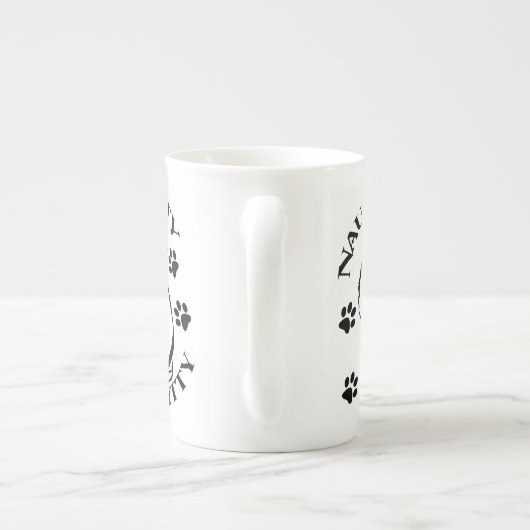 Naughty Kat Bone China Mok (Achterkant)