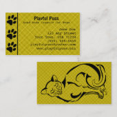 Naughty Kat Gold Visitekaartje (Voorkant / Achterkant)