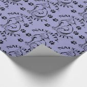 Naughty Kat Wrapping Paper Cadeaupapier (Hoek)