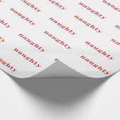 Naughty kerstinpakken papier (wit) (Hoek)