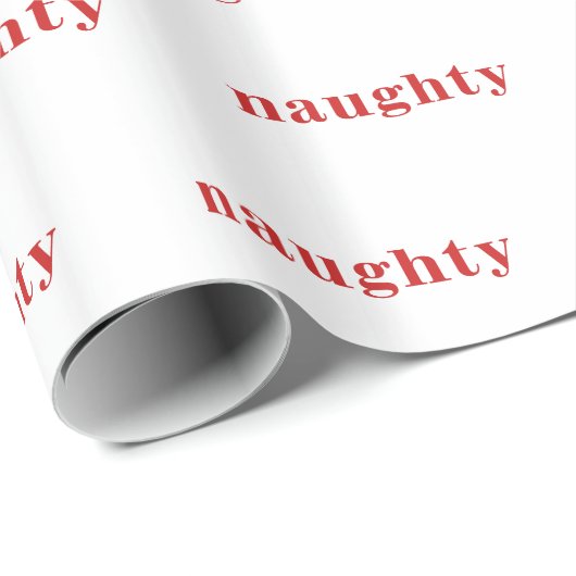 Naughty kerstinpakken papier (wit) (Rol Hoek)