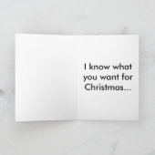 Naughty-kerstkaart Feestdagen Kaart (Binnen)