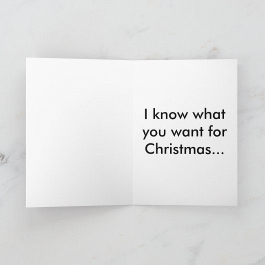 Naughty-kerstkaart Feestdagen Kaart (Binnen)