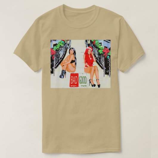 Naughty Kerstmis is goed T-shirt (Design voorkant)