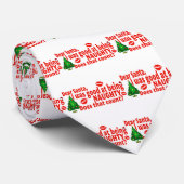 Naughty Kerstmis Stropdas (Opgerold)