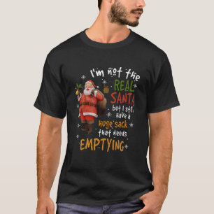 Naughty Kerstmis voor mannen Huge Package Sack Dir T-shirt