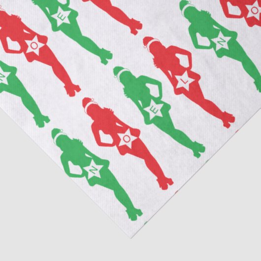 Naughty Kerstwinkels Tissuepapier (Detail)