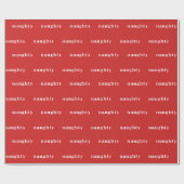 Naughty kerstwrapping Paper (rood) Cadeaupapier (Vlak)