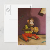 naughty kind detail (aap) briefkaart (Voorkant / Achterkant)