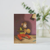 naughty kind detail (aap) briefkaart (Staand voorkant)