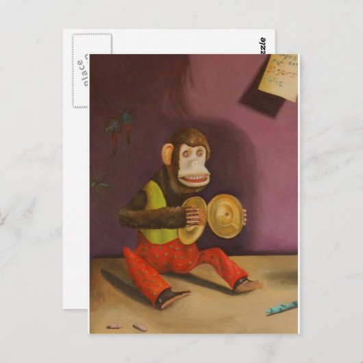 naughty kind detail (aap) briefkaart (Voorkant / Achterkant)