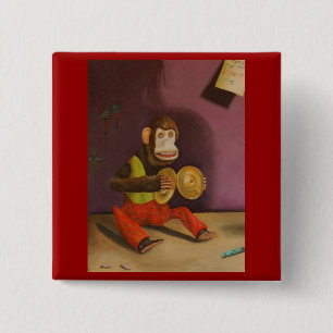 naughty kind detail (aap) vierkante button 5,1 cm