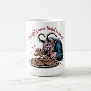 Naughty Krampus kerstontwerp Koffiemok