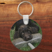 Naughty Labradoodle Sleutelhanger (Voorkant)