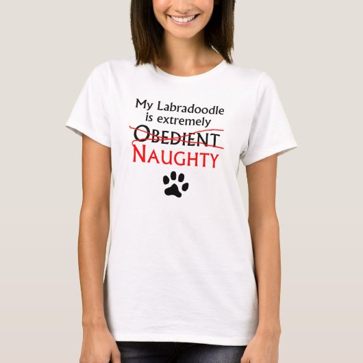 Naughty Labradoodle T-shirt (Voorkant)