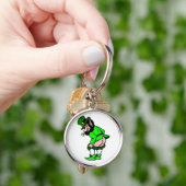 Naughty Leprechaun op je Sleutelhanger (Hand)