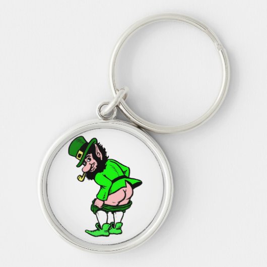 Naughty Leprechaun op je Sleutelhanger (Voorkant)