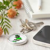 Naughty Leprechaun op je Sleutelhanger (Zijkant)