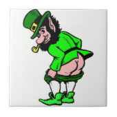 Naughty Leprechaun Tile Tegeltje (Voorkant)