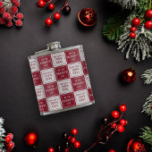 Naughty List 100% kolen | Rood- en wittefeestdag Heupfles