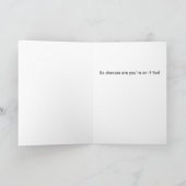 Naughty List Christmas Wenskaart Feestdagen Kaart (Binnen)