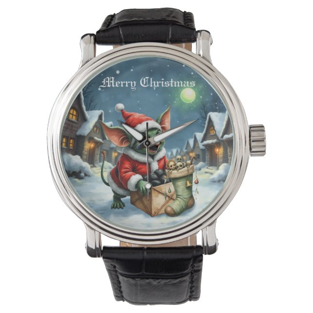 Naughty List Delivery: The Goblin Clause Chronicle Horloge (Voorkant)