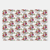 Naughty List Inpakpapier Vel (Voorkant)