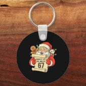 Naughty List Kids Who Say 67 Christmas Six Seven S Sleutelhanger (Voorkant)