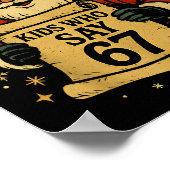 Naughty List Kids Who Say 67 Funny Teacher Christm Poster (Hoek)