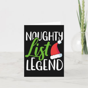 Naughty List Legend Kerstmis Naughty List Naughty Kaart
