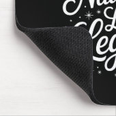 Naughty List Legend Xmas Lights Buffalo Plaid Red  Muismat (Hoek)