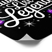 Naughty List Legend Xmas Lights Buffalo Plaid Red  Poster (Hoek)