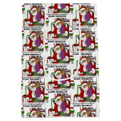 Naughty List Medium Cadeauzakje (Achterkant)