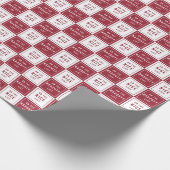 Naughty List & Nice List | Rode feestdag gecontrol Cadeaupapier (Hoek)