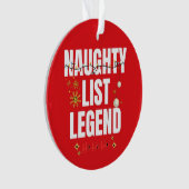 Naughty list ornament (voorkant)