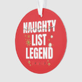 Naughty list ornament (voorkant)